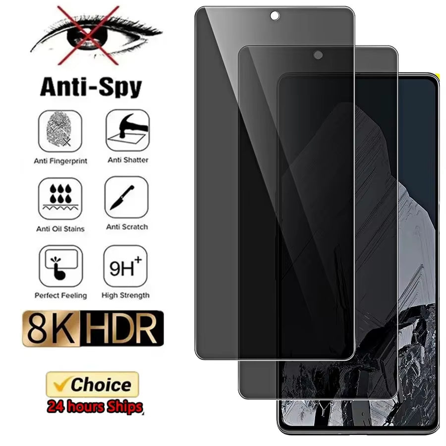 3D Privacy Glass for Pixel 6/7/8/9 Pro, 6A, XL