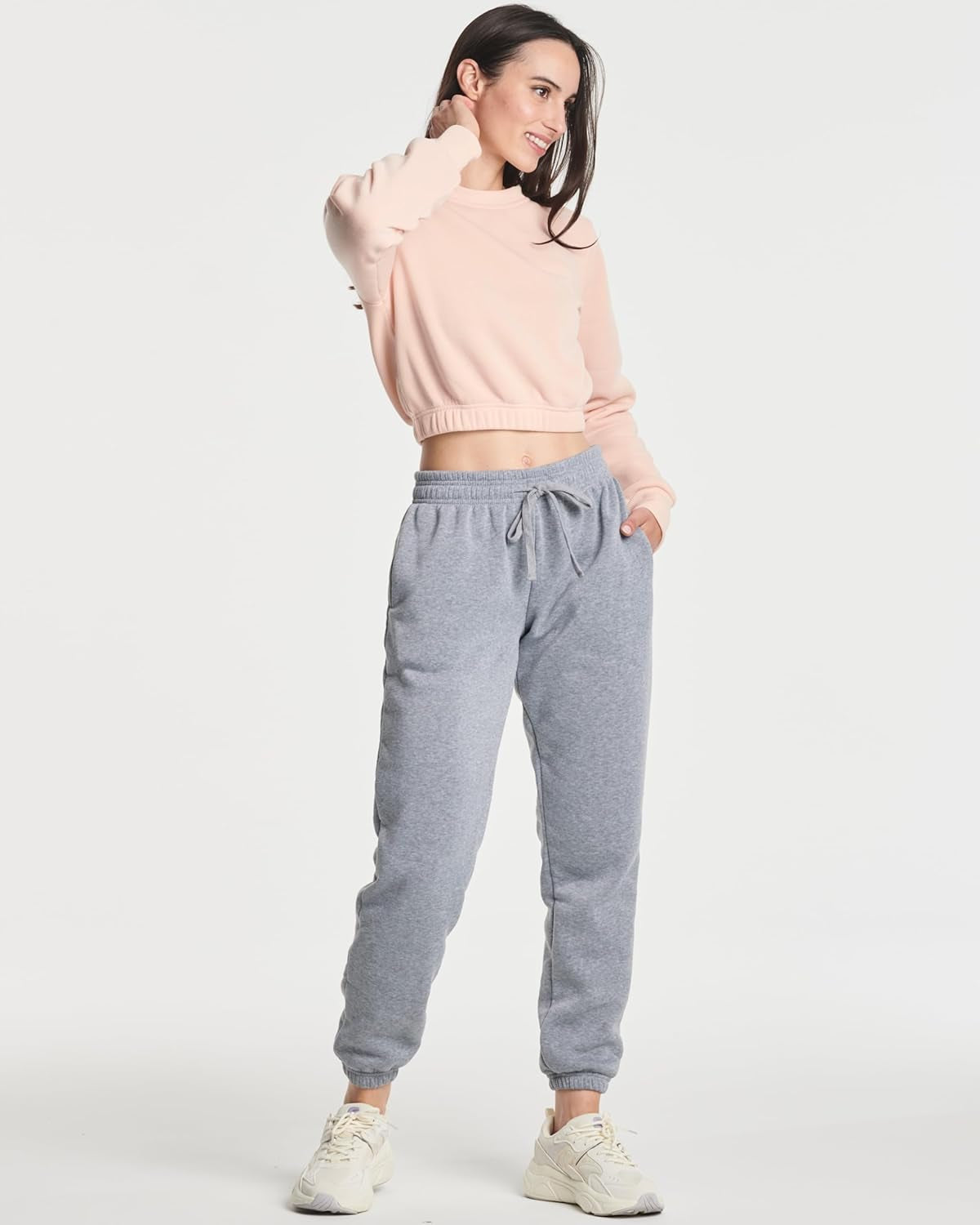 3 Pack: Women's Fleece Cropped Sweatshirt - Plus Size