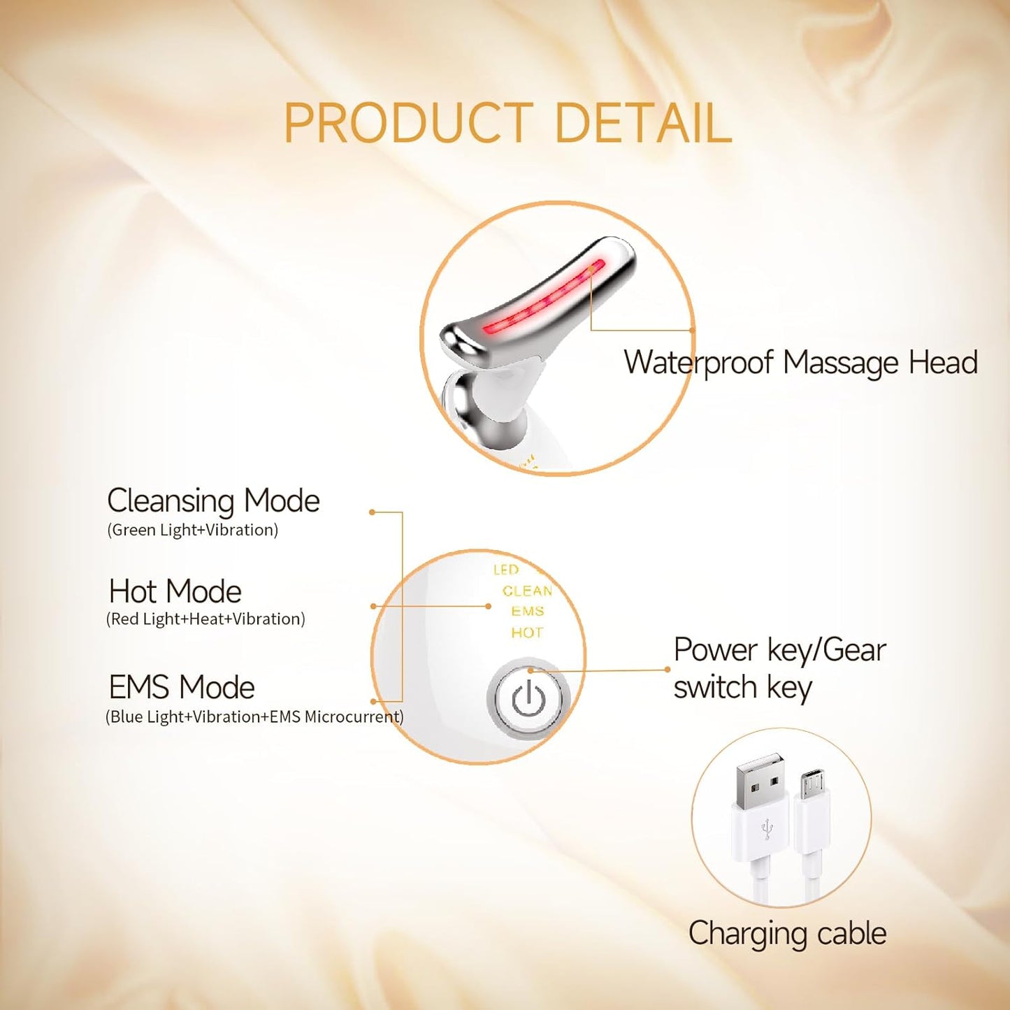 3-in-1 Firming Face & Neck Device – Double Chin Reducer, Massager