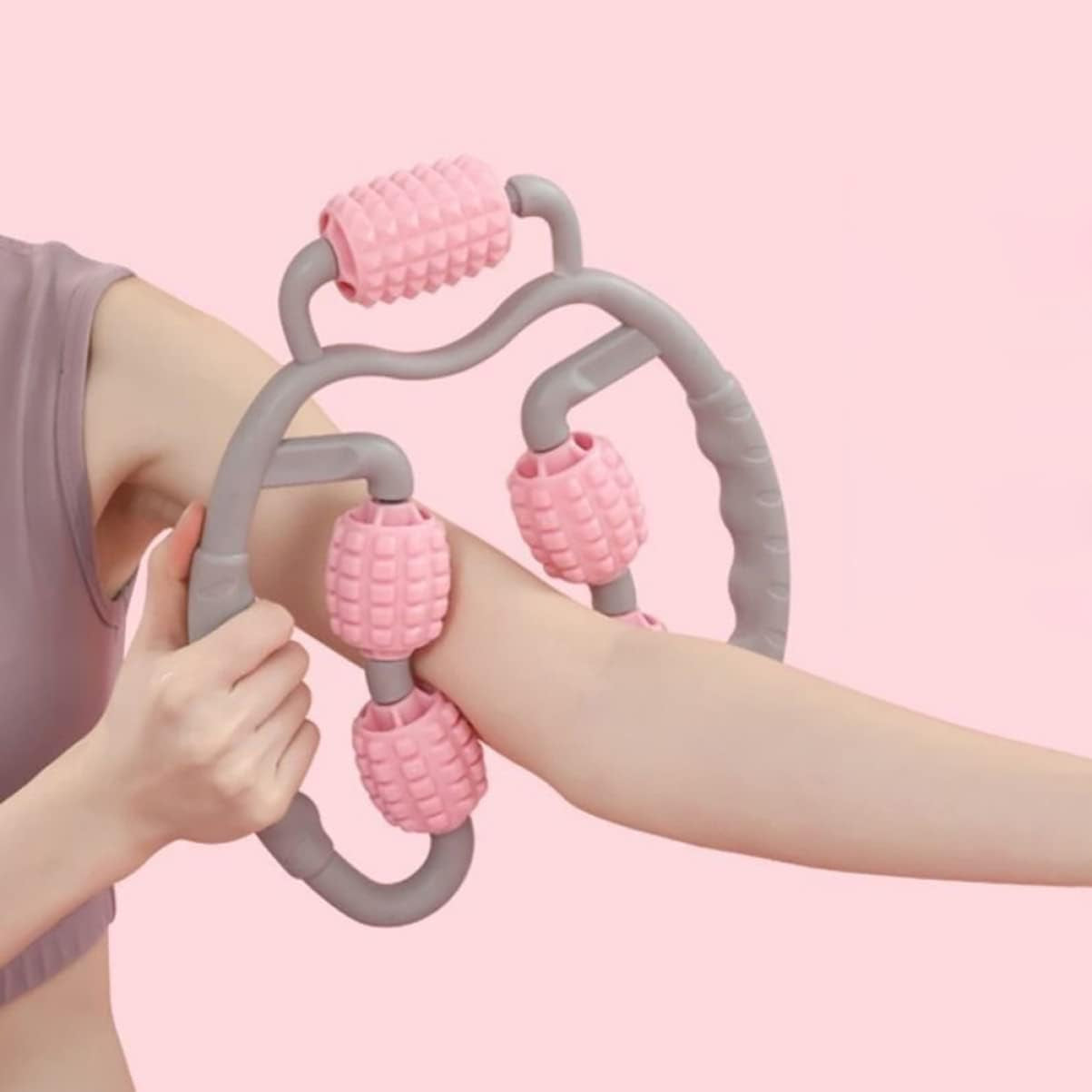 2Pcs Handheld Muscle Massager – Leg & Neck Relaxation