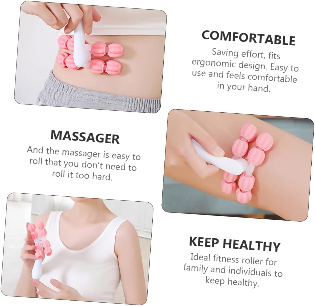 Handheld Body Massage Roller – Muscle Relaxation Tool