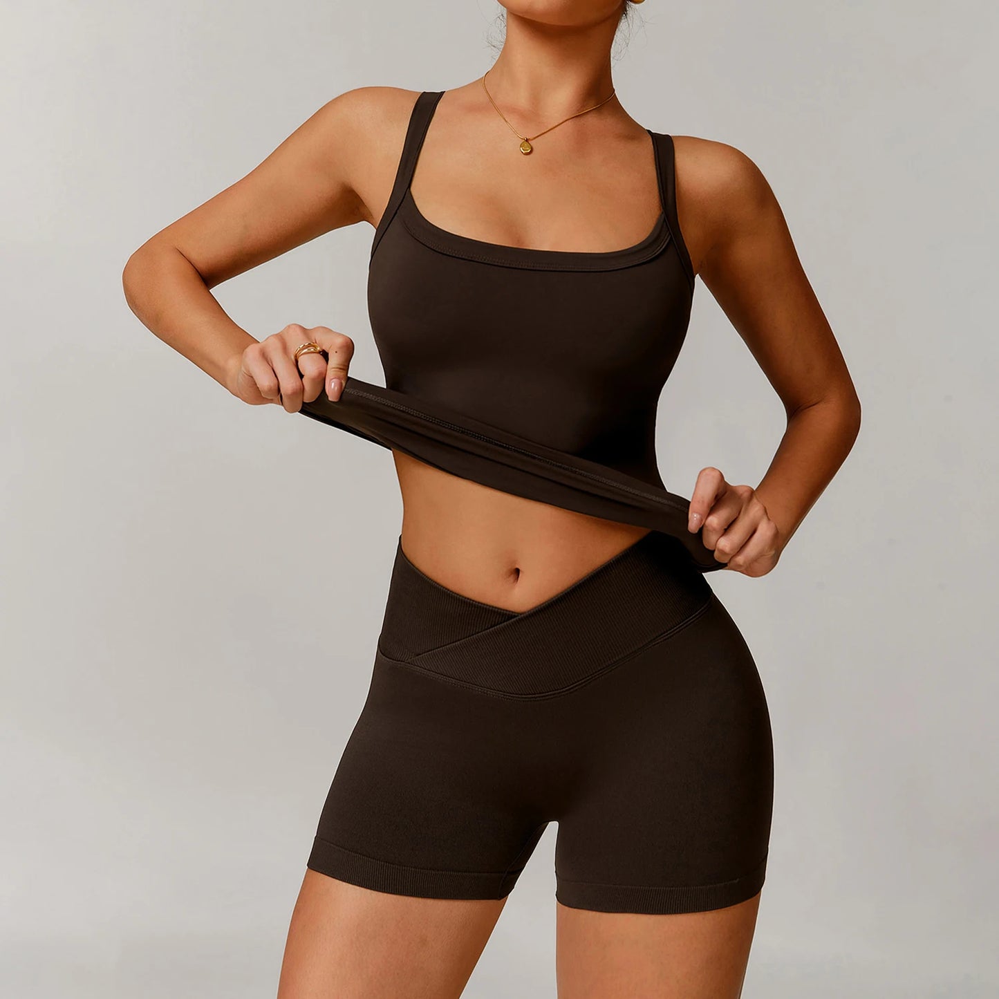 Brushed Vest Fitness Clothing Bra Women Cloudy High Intensity Sports Underwear Sling Gym Workout Breathable Back Yoga Tank Top