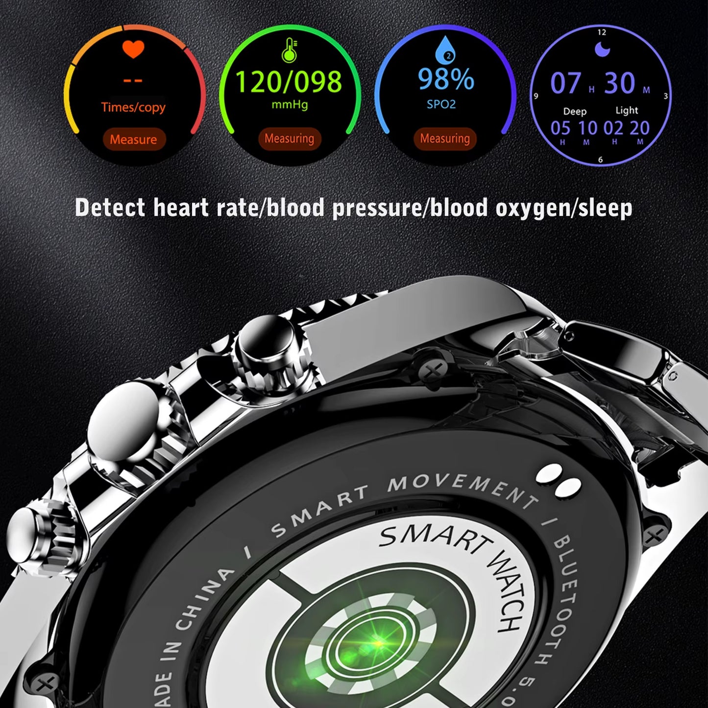 AW12 Smartwatch 1.3" Touchscreen with Bluetooth & Health Tracking