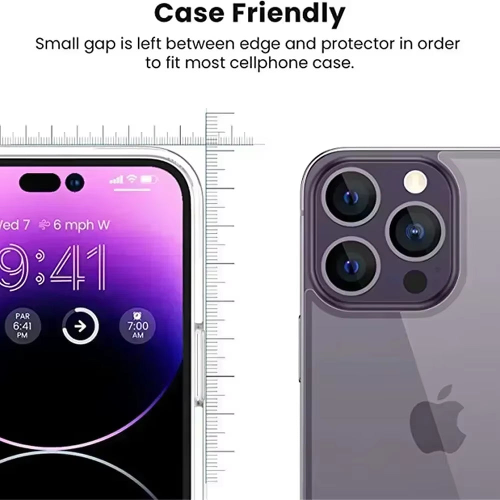 "Front & Back Tempered Glass Screen Protector for iPhone 14-11"