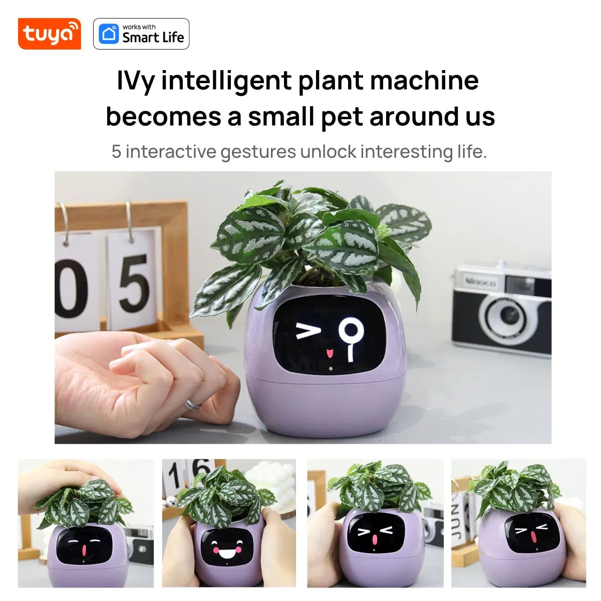 Tuya Ivy Smart Planter with AI, Sensors & 49 Expressions