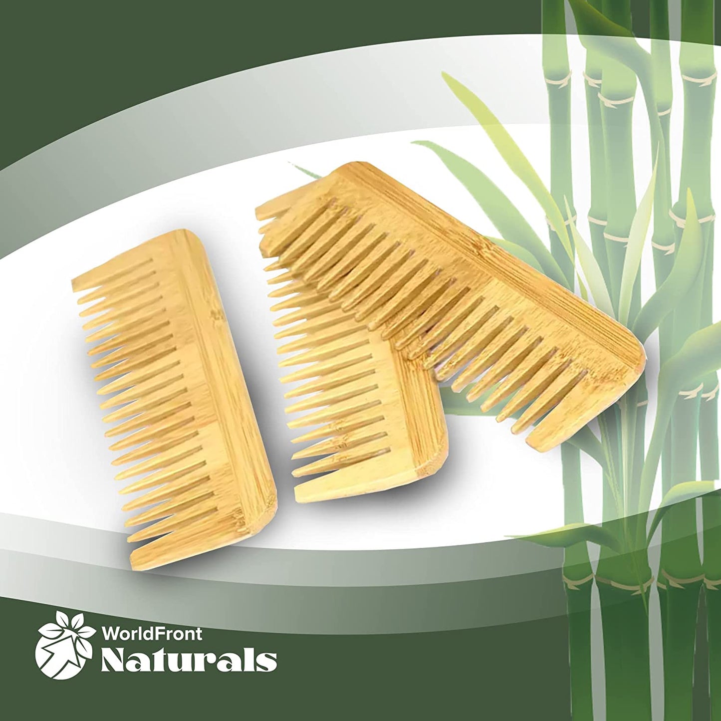 Naturals Natural Large Bamboo Wooden Hair Comb - Eco-Friendly