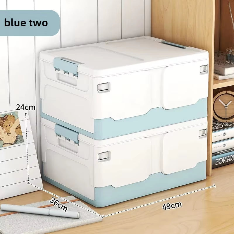 "Foldable Extra Large Storage Box with Lid for Books & Toys"