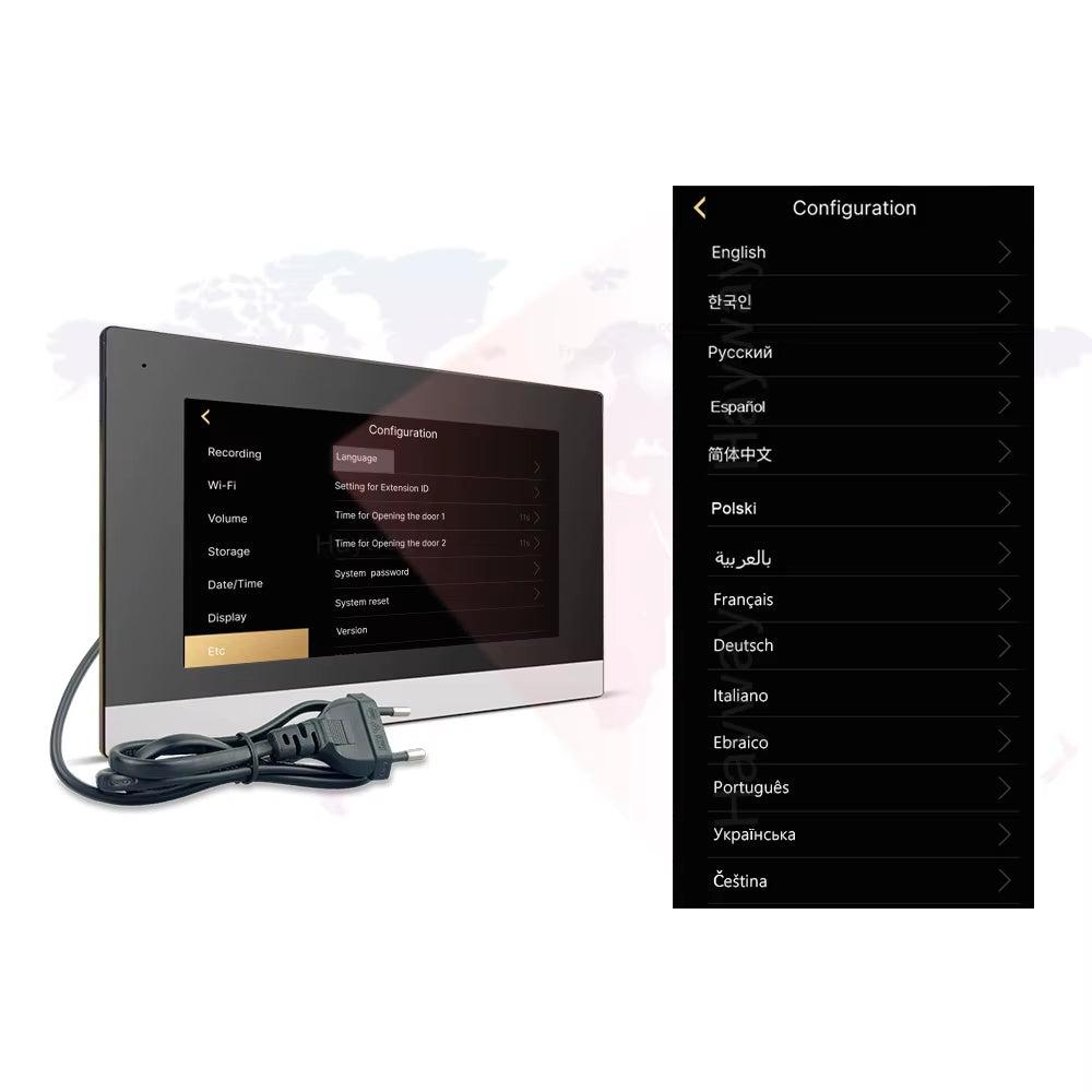 WiFi TUYA Video Doorbell 1080P with 7'' Touchscreen