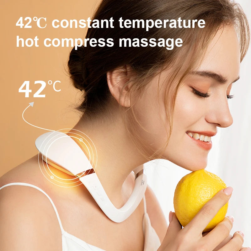 Cordless Electric Pulse Neck Massager for Pain Relief