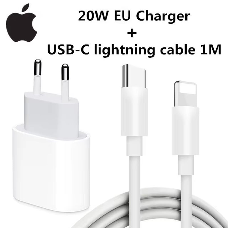 2025 20W USB-C Power Adapter for iPhone 12-16 Fast Charger