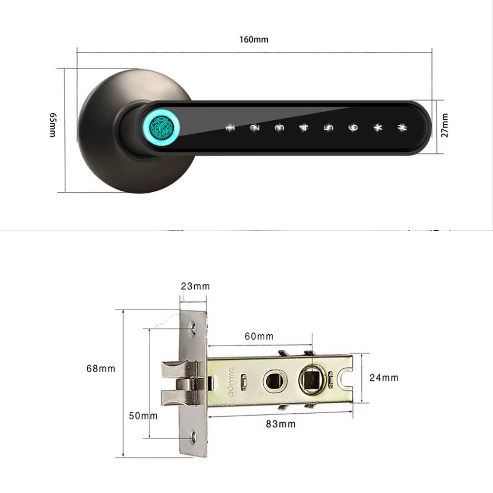 WAFU 016 Smart Lock Fingerprint APP Keyless Entry