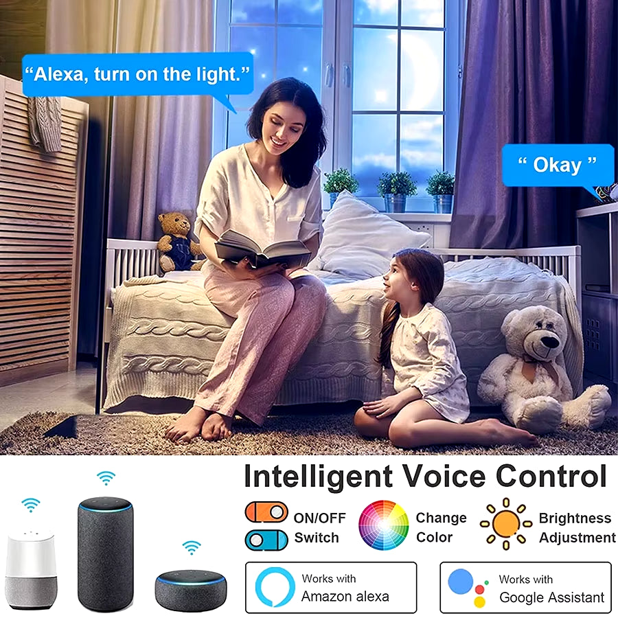 Tuya Smart 24W WiFi Ceiling Light RGB, Alexa & Google Control