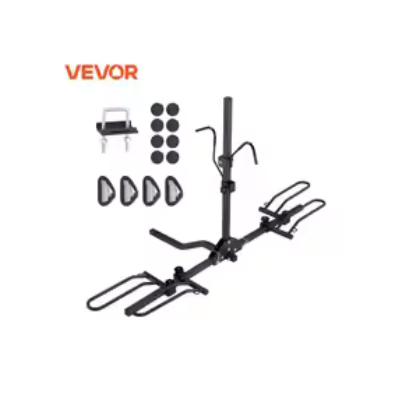 VEVOR 2-Bike Hitch Mount Rack 80LBS Max Capacity for Car
