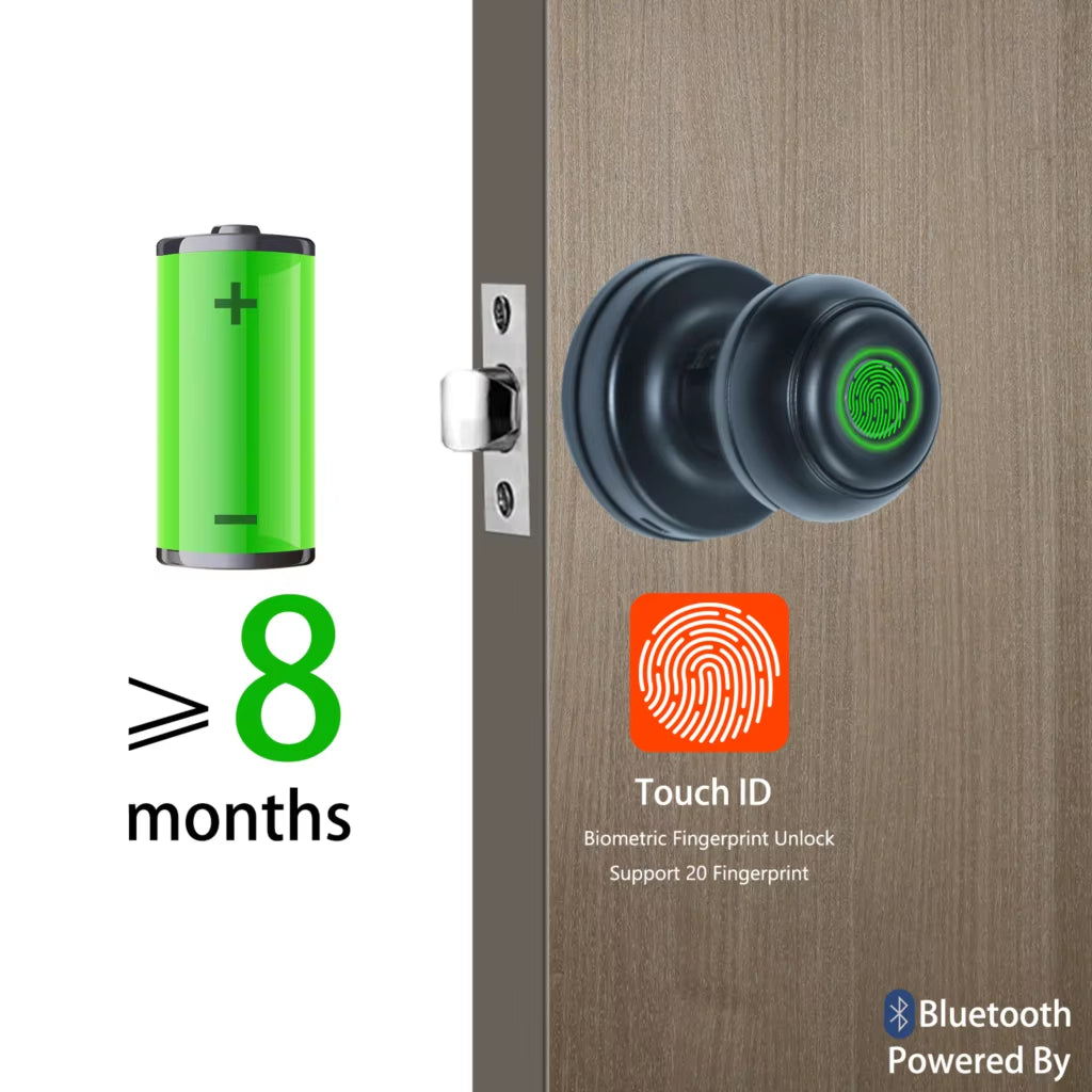 Z50 Biometric Fingerprint Smart Lock with Remote Control