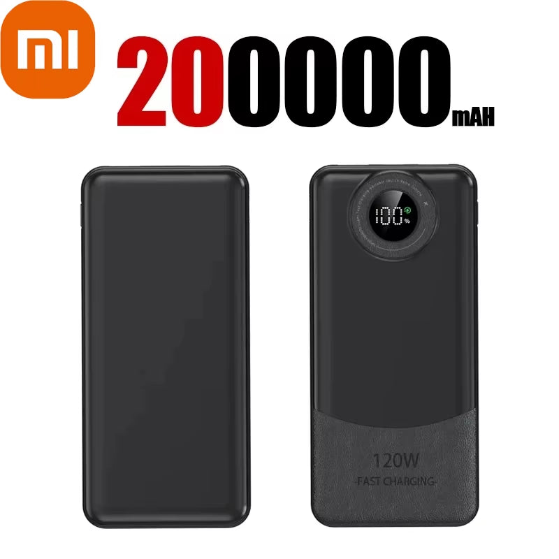 200000mAh Power Bank 120W Fast Charging for iPhone
