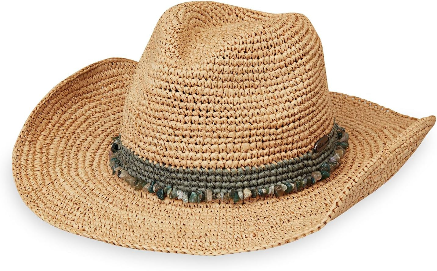 Women's Tahiti Cowboy Straw Sun Hat - Wide Brim & Adjustable