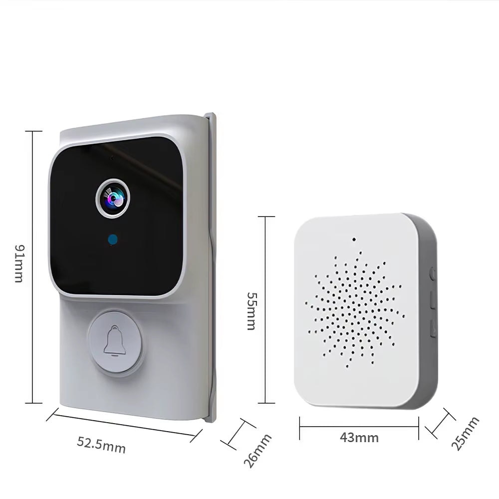 Smart Wireless Video Doorbell with Night Vision & Motion
