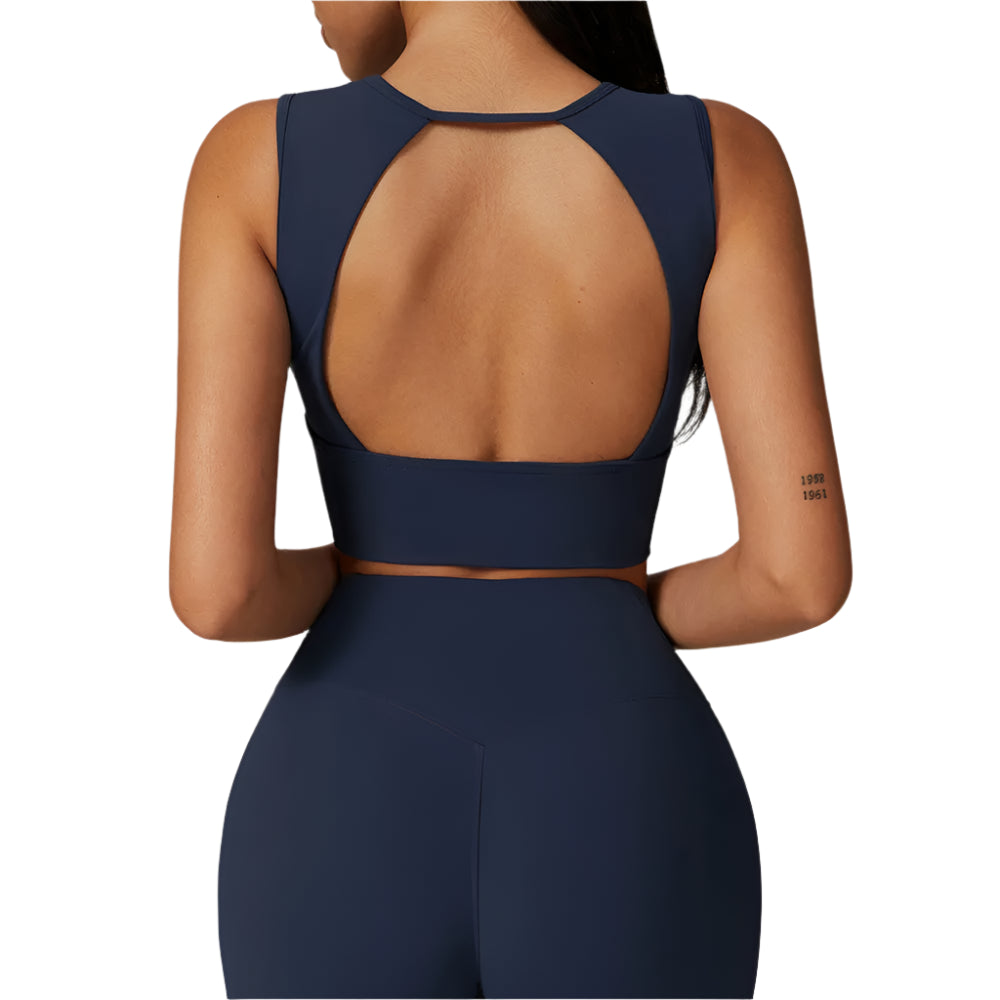 Women Clothes Breathable Sports Bra Absorb Sweat Shockproof Padded Gym Workout Running Fitness Yoga Bra Push Up Sports Underwear
