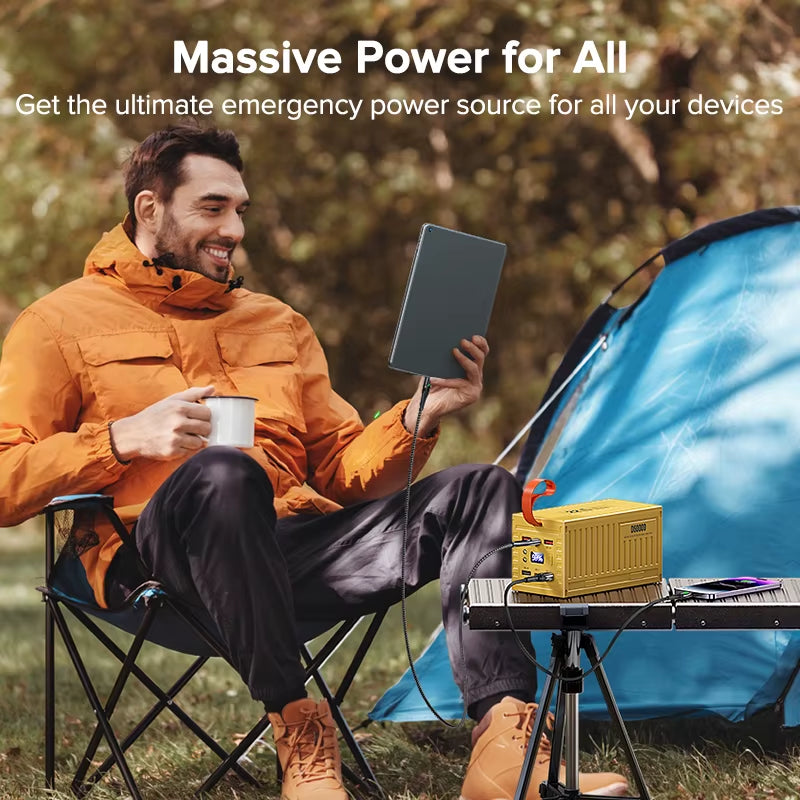 60000mAh Power Bank 22.5W Fast Charger for iPhone/Xiaomi
