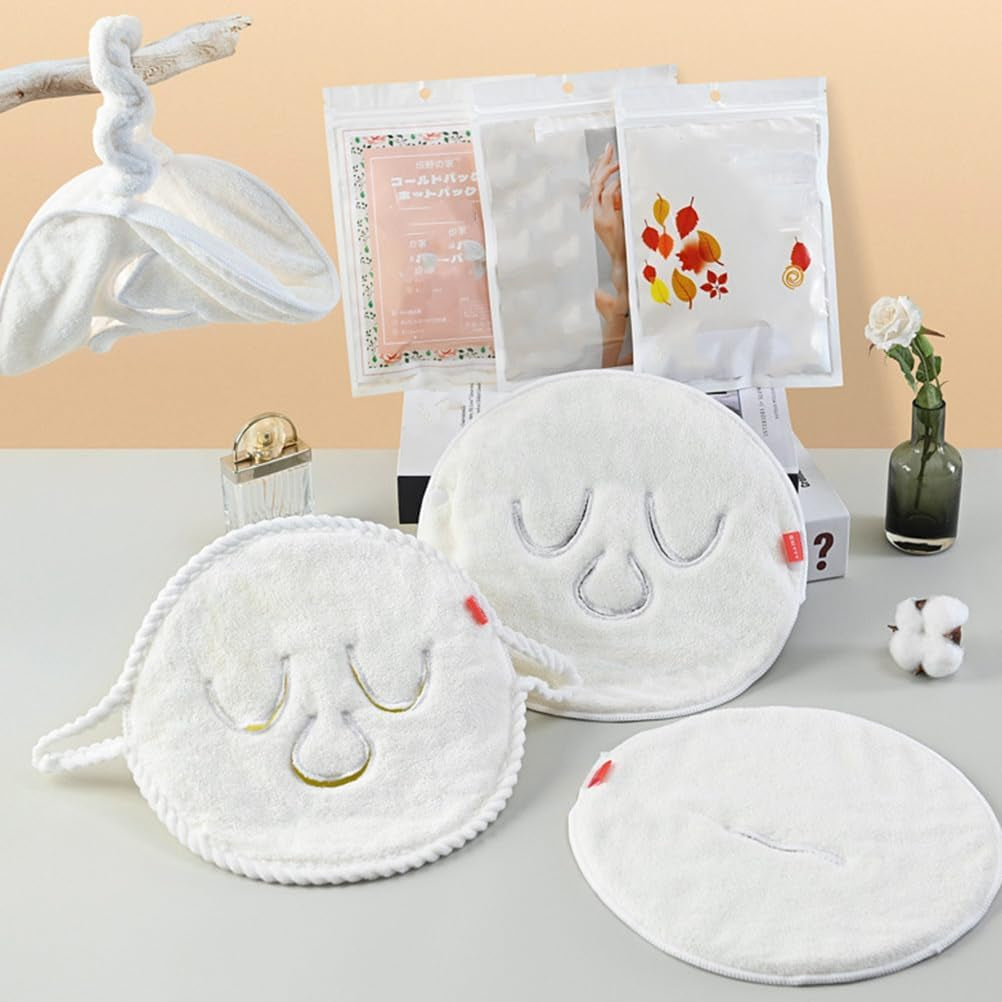2Pcs Reusable Hot & Cold Face Towel Masks for Skincar