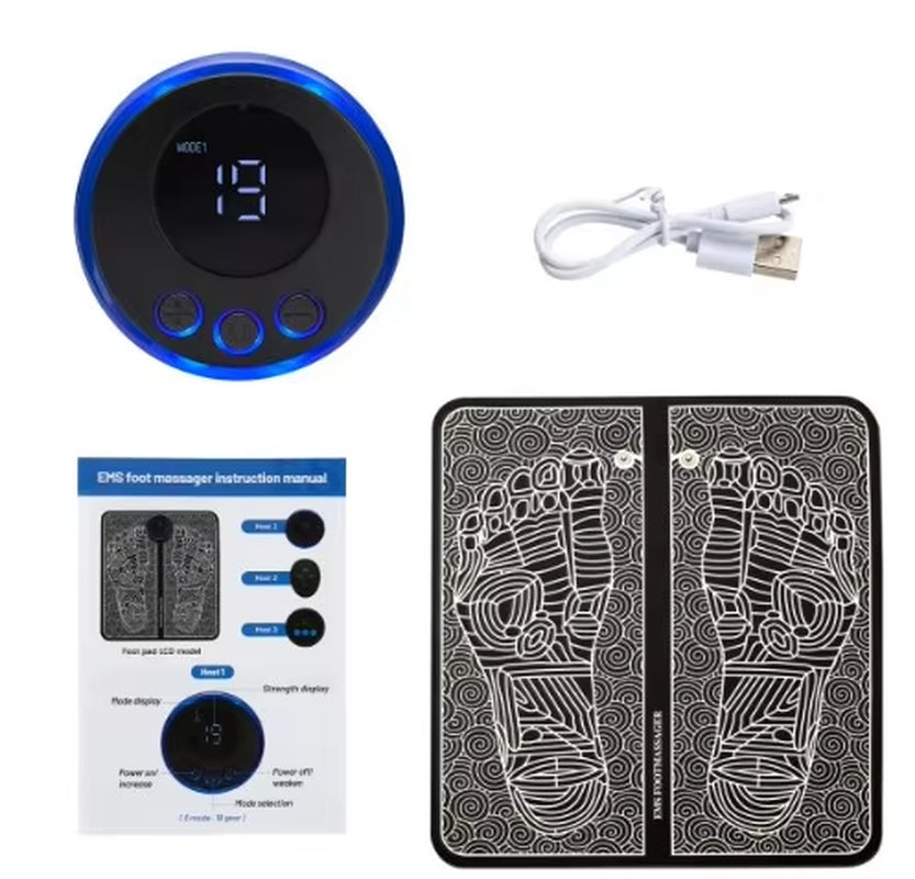 EMS Electric Foot Massager Pad with USB Charging