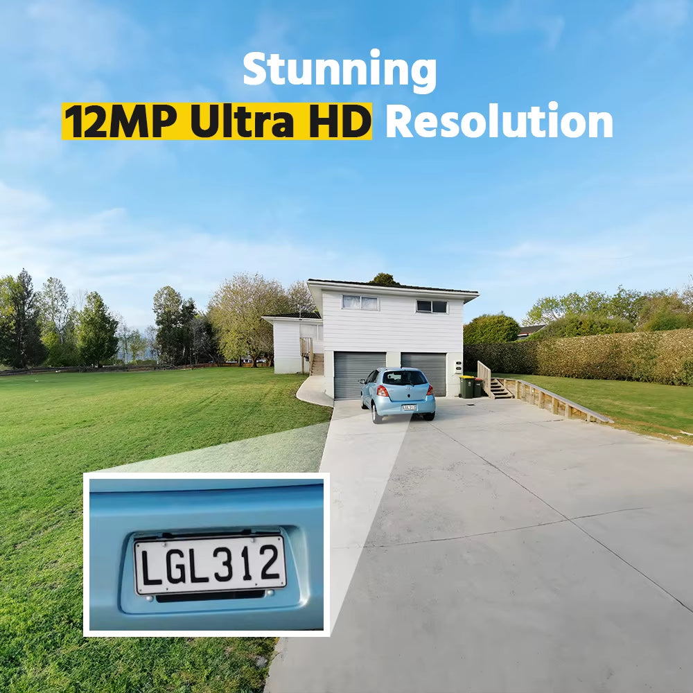 12MP 16CH POE NVR Security System with Smart Playback