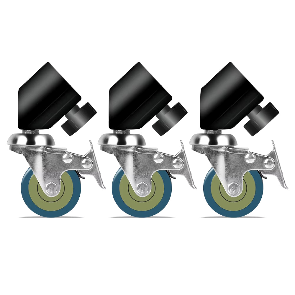 Universal 16-22mm Tripod Wheels for Monitor Stand & Accessories