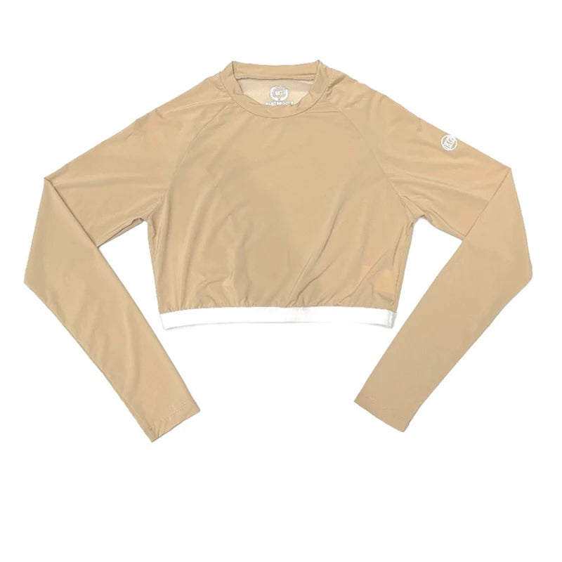 Blktee Summer Golf Clothing Women Sun Protection Golf Shirts Breathable Cropped Tops Underwear Ice Silk Bottoming Shirt UV-proof