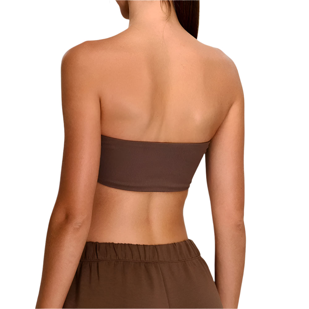 Strapless Sports Bra Women Gym Top Quick-Drying Yoga Clothes Women Tube Top Fitness Chest Wrap Underwear Workout Bra Female