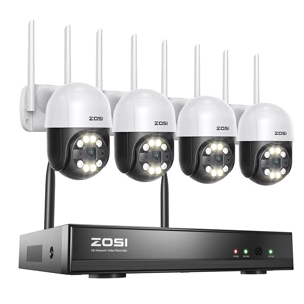 3MP Wireless Security System with 8CH H.265 NVR & Cameras