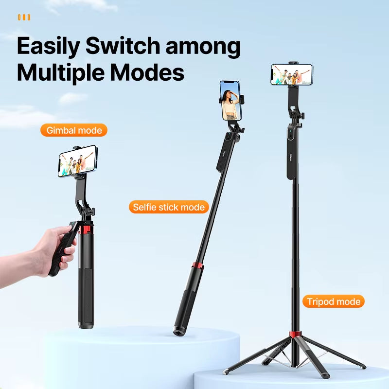MA09 1.8M Selfie Stick Tripod with Remote for iPhone & Android