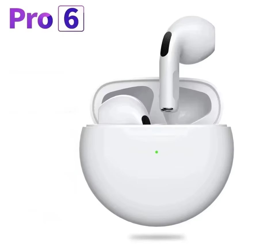 Pro6 TWS Touch Control Bluetooth 5.0 Wireless Earbuds