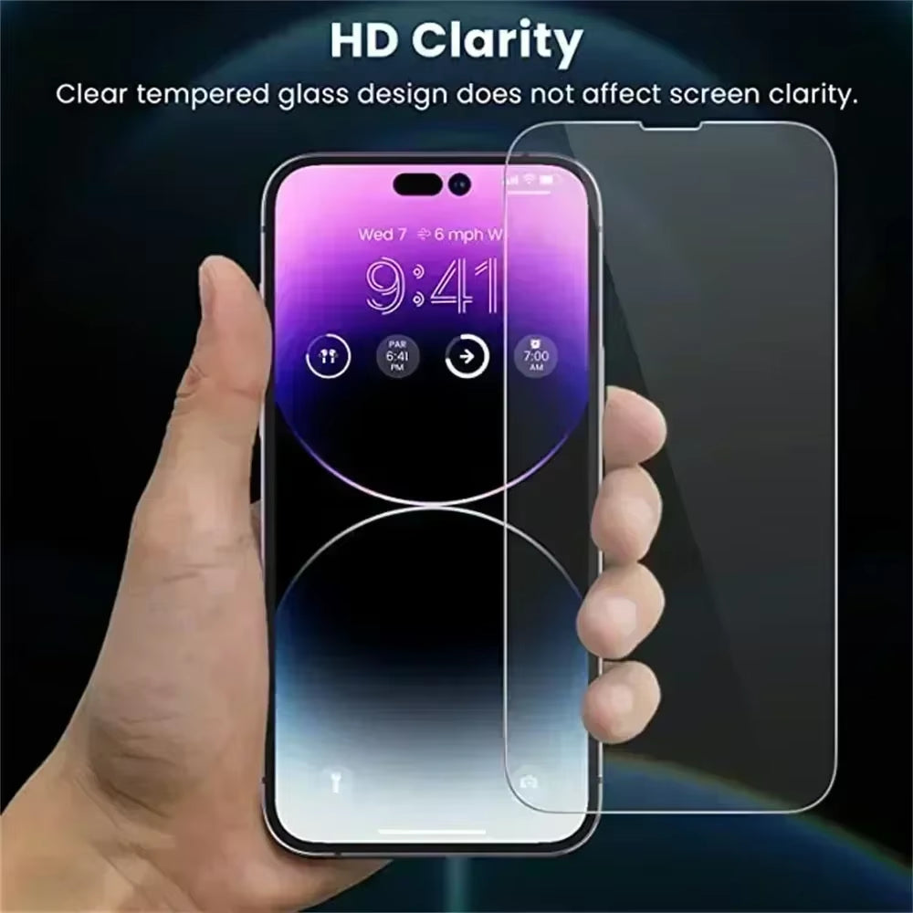 "Front & Back Tempered Glass Screen Protector for iPhone 14-11"