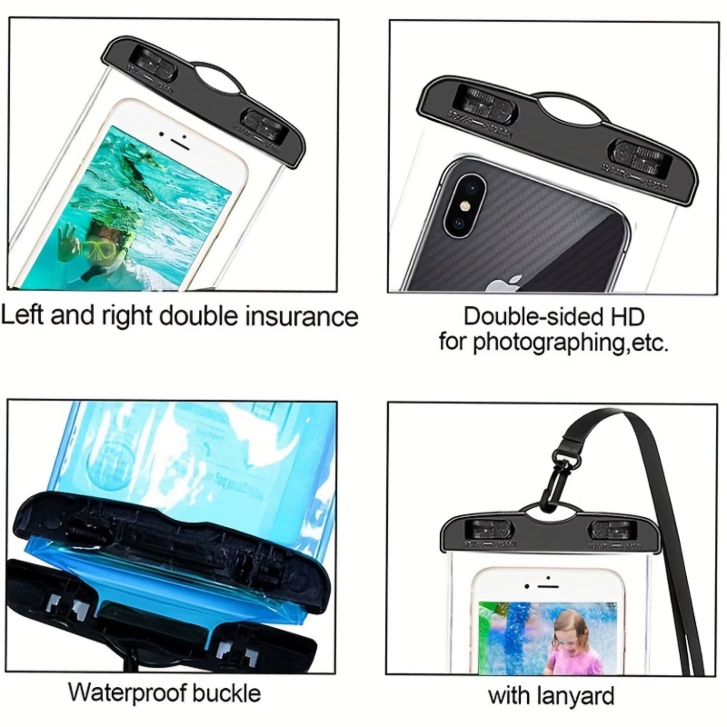 Universal Waterproof Phone Pouch - Keep Your Phone Safe & Dry!