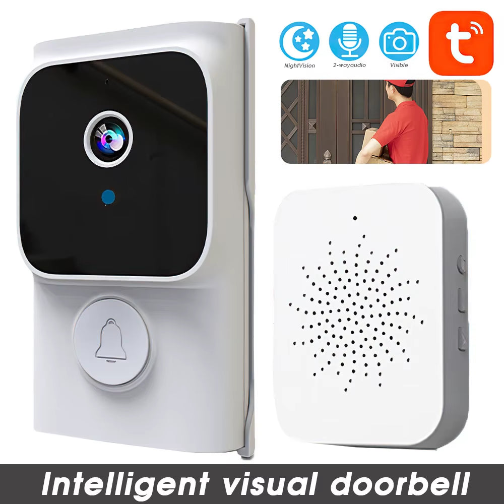 Smart Wireless Video Doorbell with Night Vision & Motion