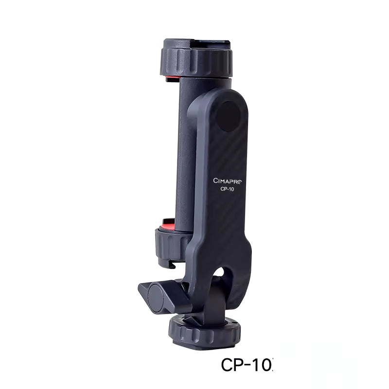 Vertical Phone Mount Clamp for Vlog Shooting & Tripod