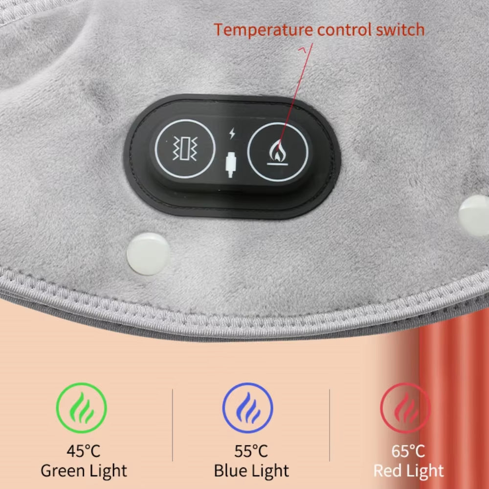 Electric Heating Neck & Shoulder Massager with USB & Heat