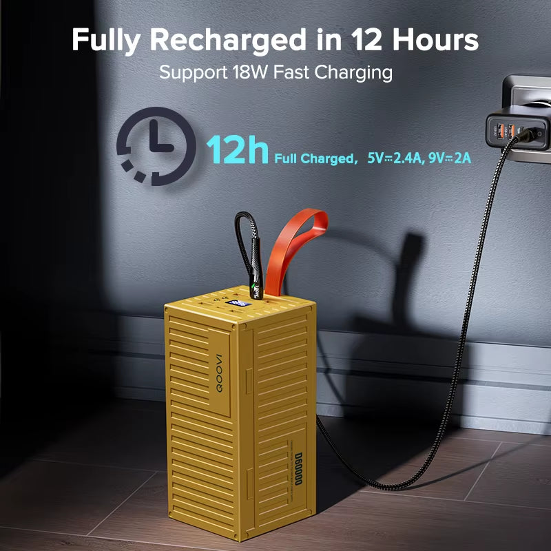 60000mAh Power Bank 22.5W Fast Charger for iPhone/Xiaomi