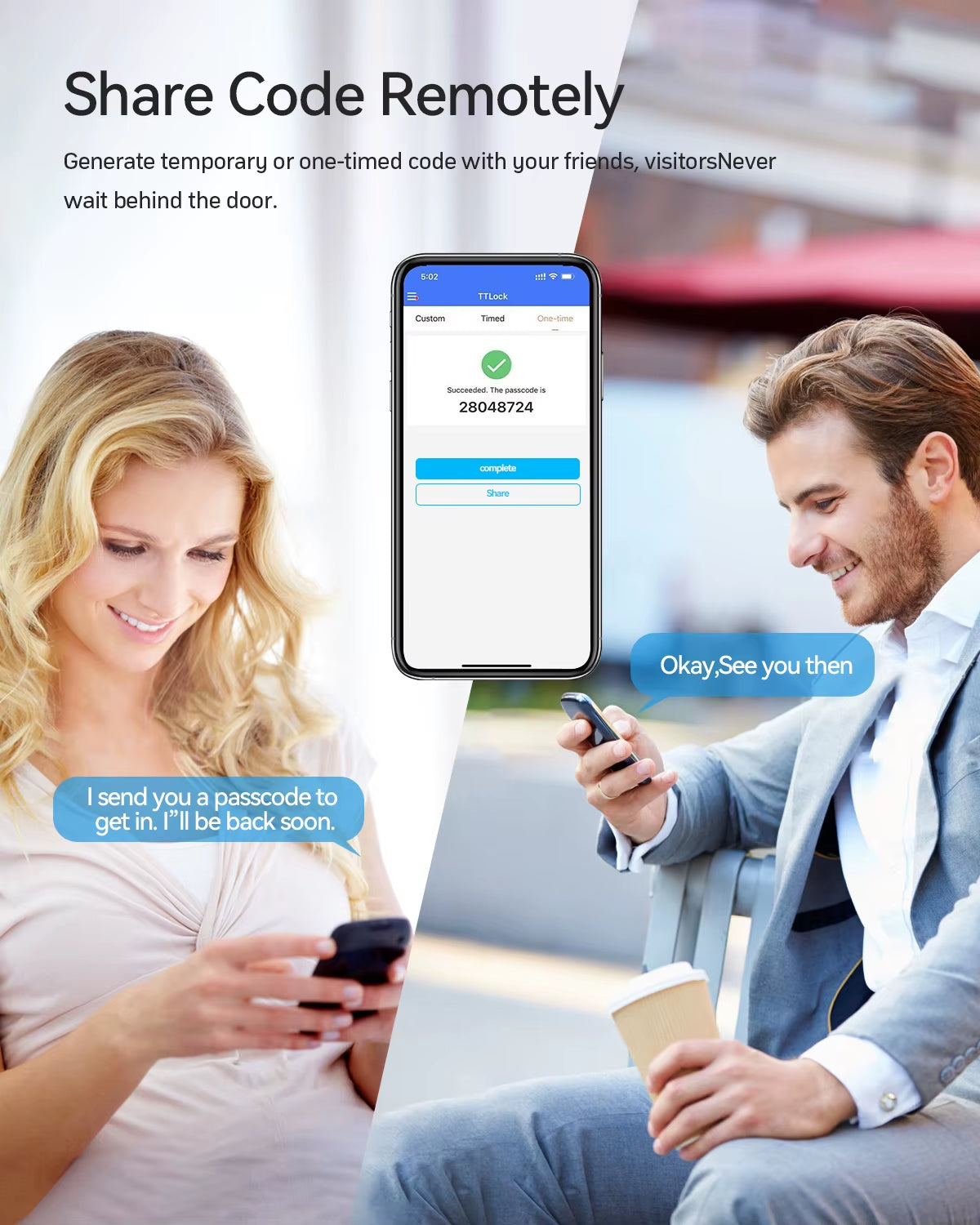 TMZON Smart Fingerprint Door Lock, Keyless Entry, Biometric