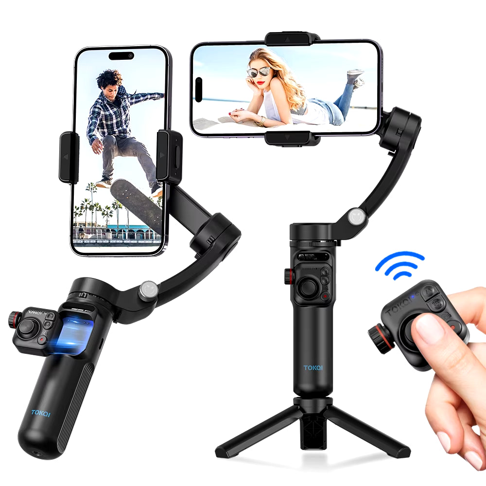 3-Axis Handheld Gimbal Stabilizer with Tripod for Smartphones