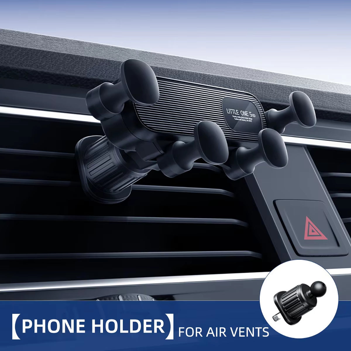 Gravity Car Phone Holder Universal Air Vent Mount for 4.7-7" Phones