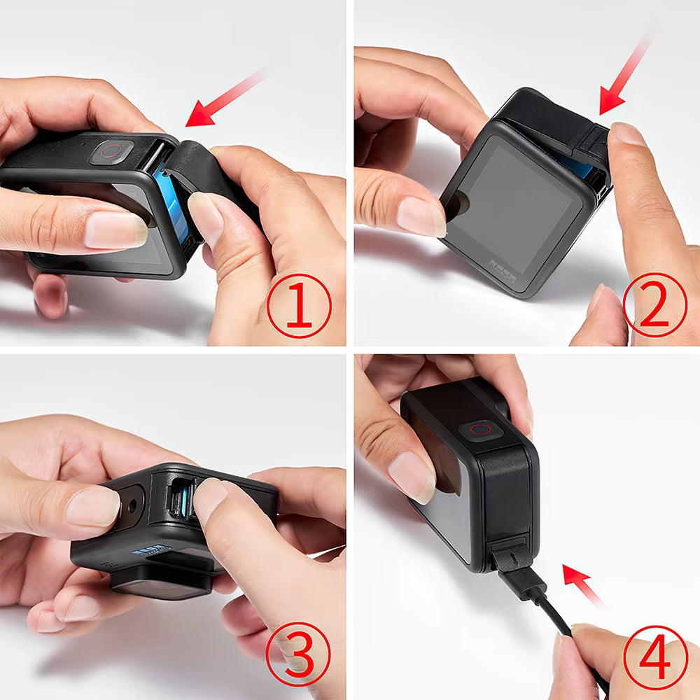 "Silicone Case & Tempered Glass for GoPro Hero 11/10/9"