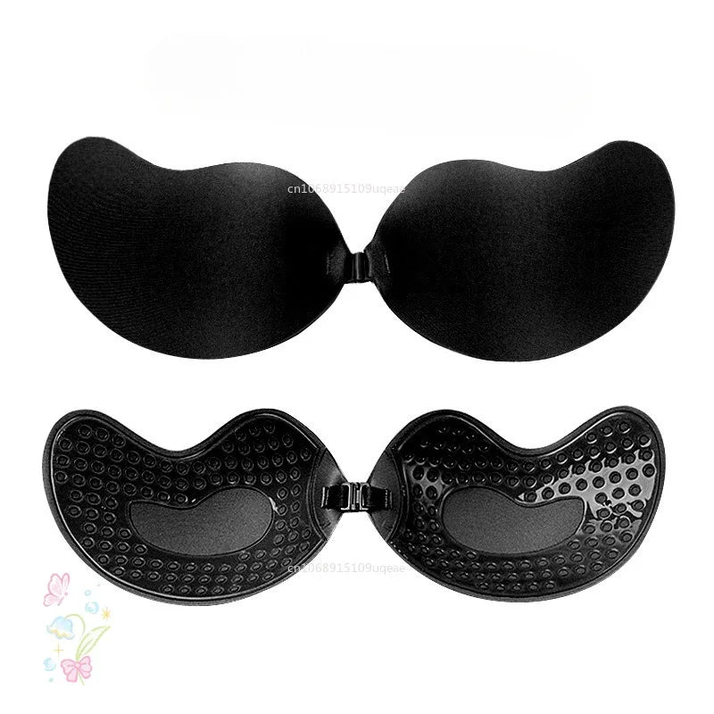 Invisible Strapless Adhesive Push-Up Bra – Seamless Backless Silicone Lingerie for Women