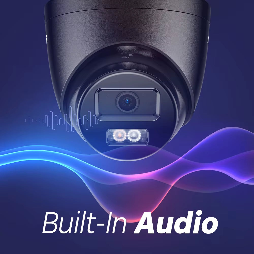 3K 6MP POE Security Camera System with 8CH NVR & Dual Lights
