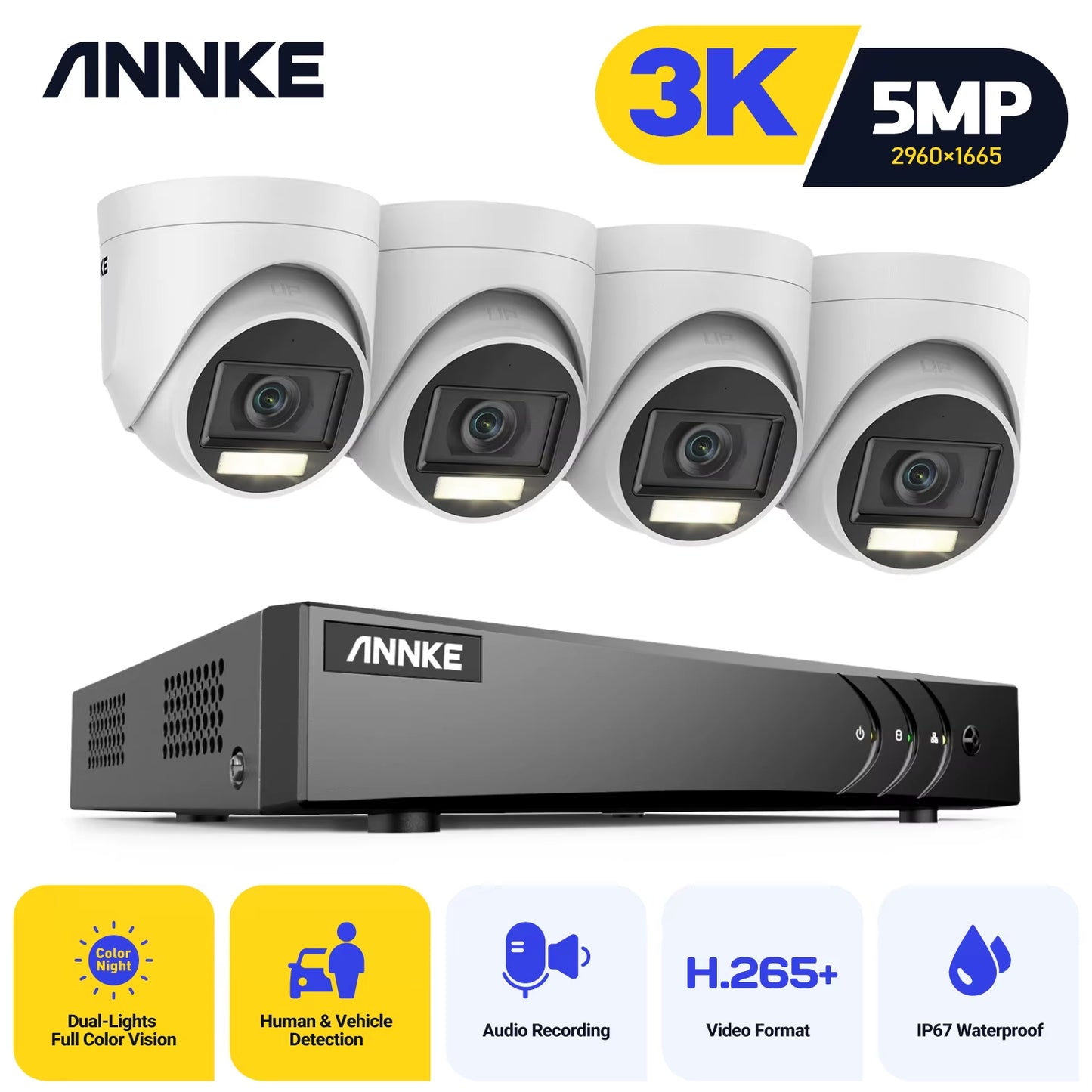 Wireless Video Doorbell with Night Vision & Motion Detection