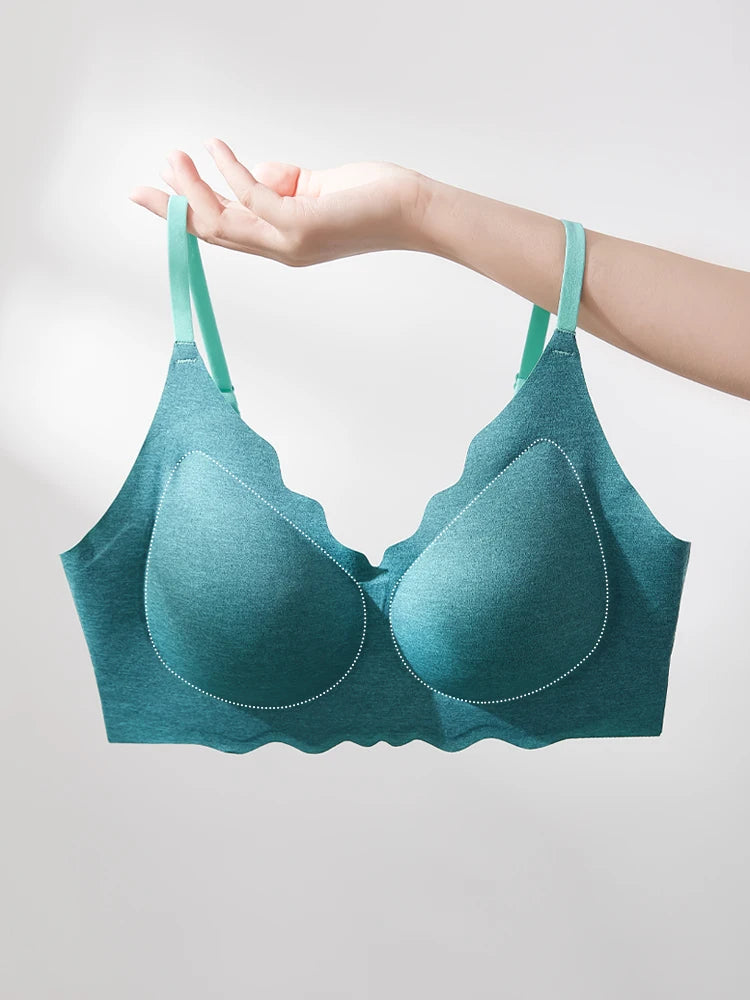 Women's Comfy Breathable Push-Up Sports Bra – Wireless & Seamless