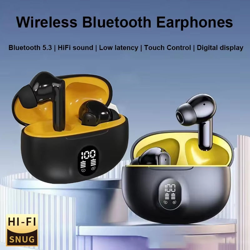 NEW S510 TWS Wireless Headphones LED Power Earphones Digital Display Headset Stereo Sound Bluetooth-Compatible 5.3 for Xiaomi