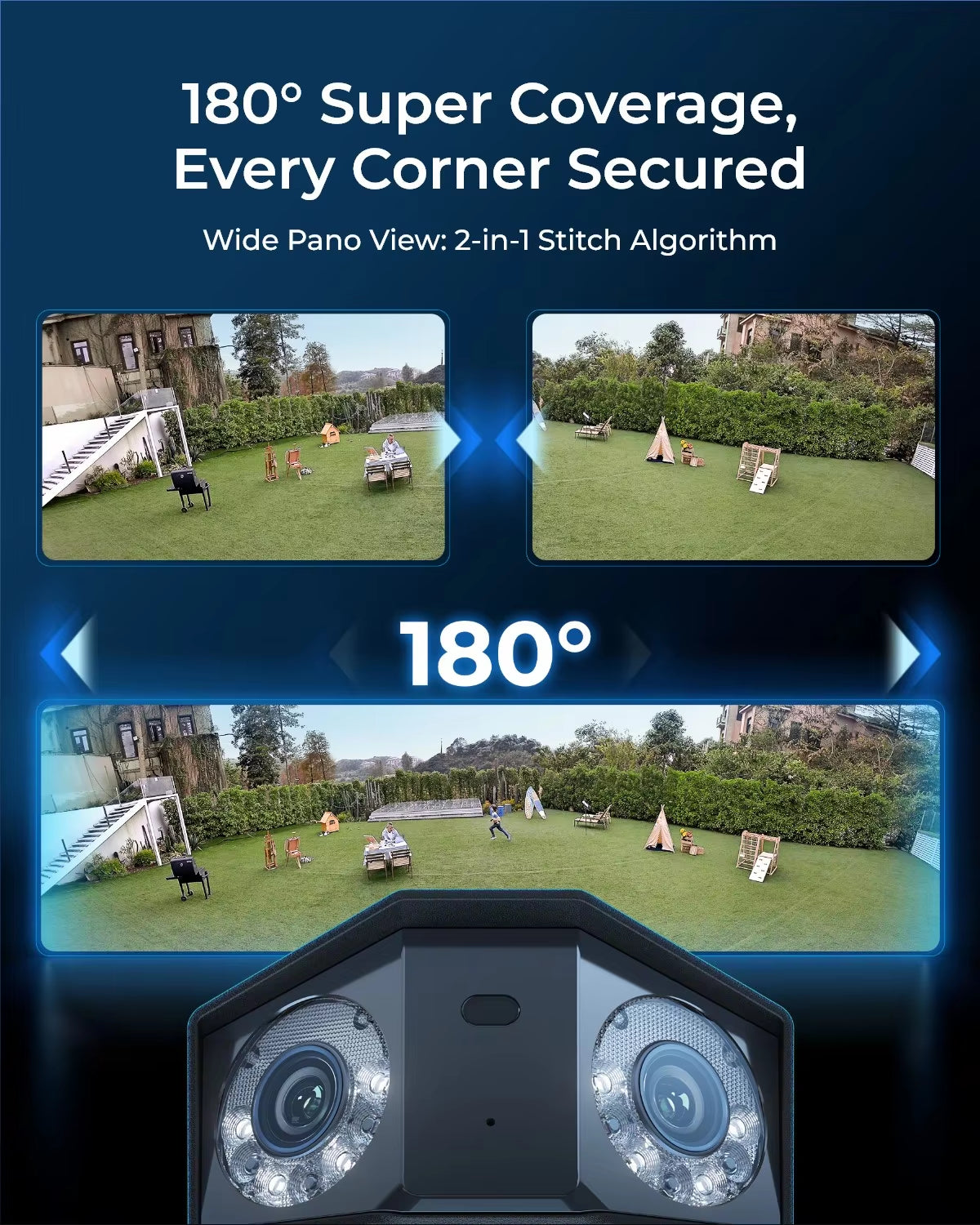 Reolink 4K Dual-Lens 16MP POE IP Camera 180° View