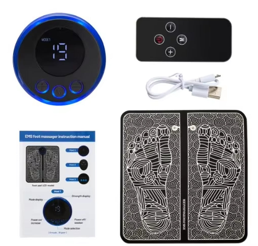 EMS Electric Foot Massager Pad with USB Charging