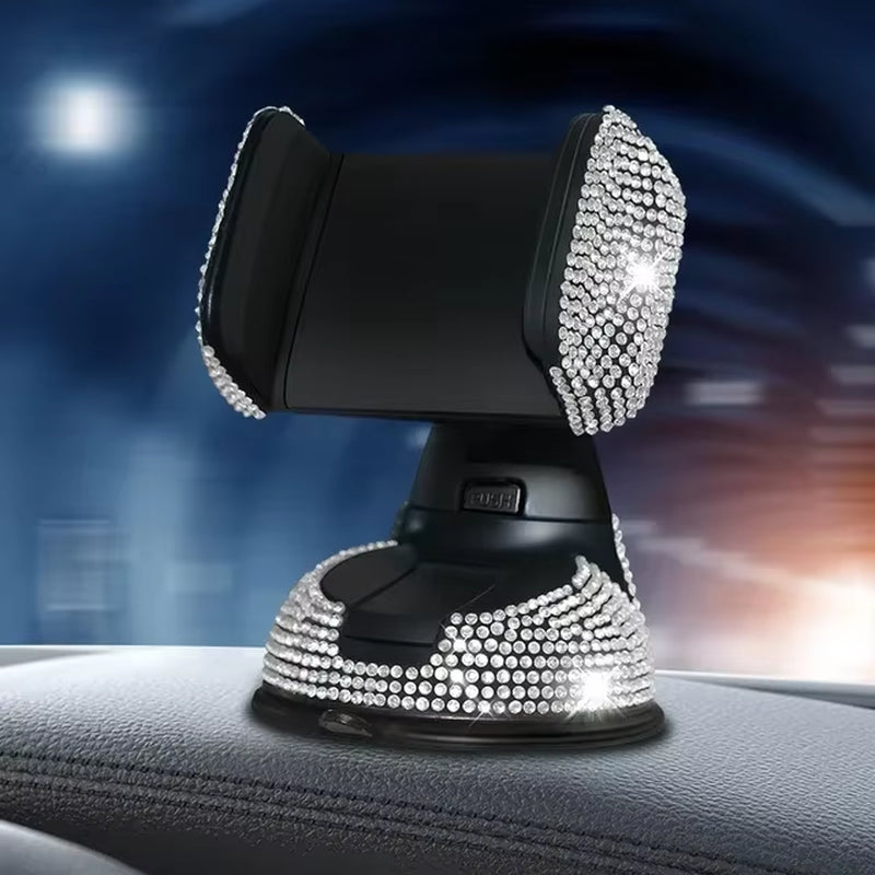 2024 Pink Diamond Car Phone Holder Stand for Women